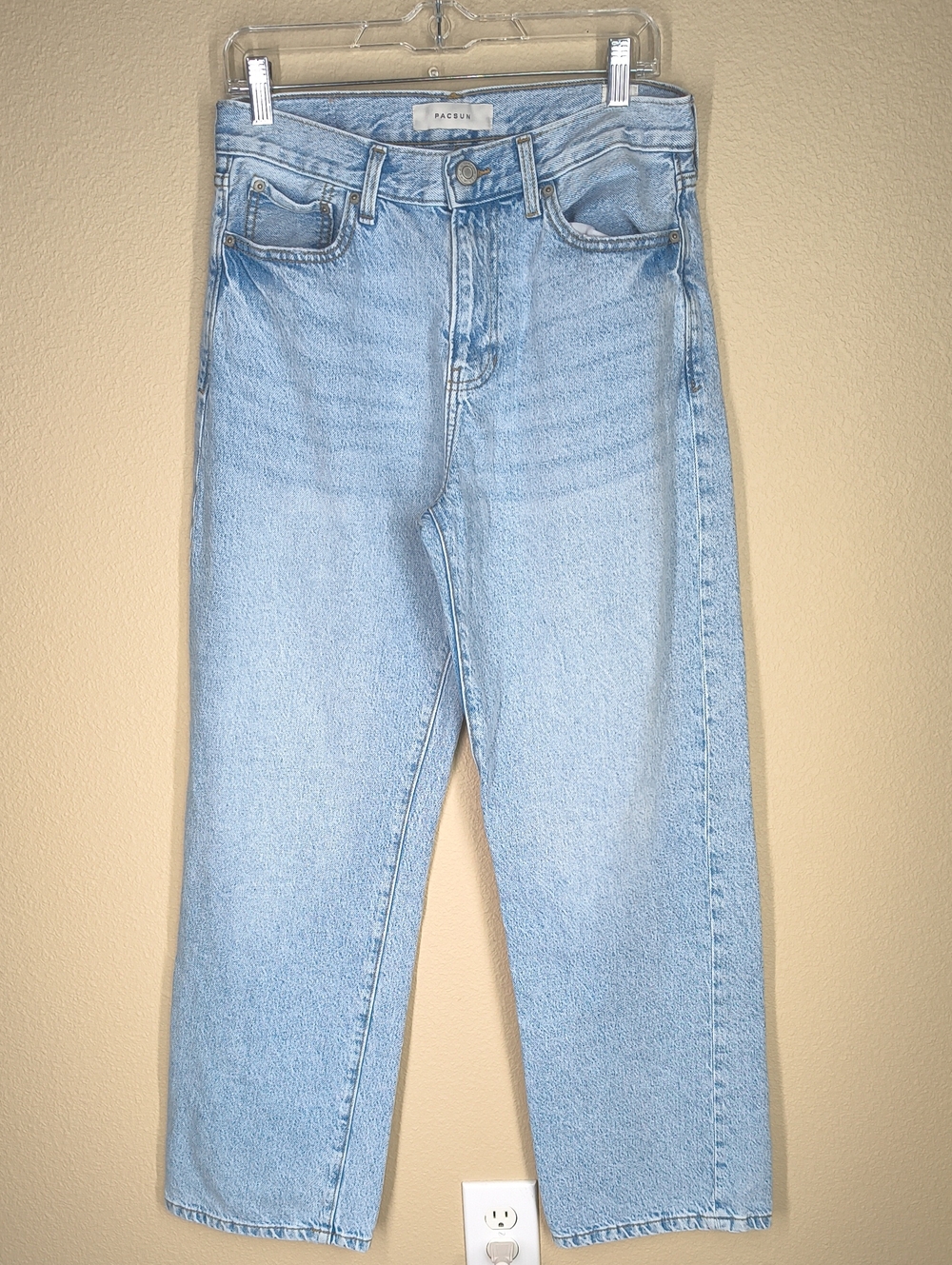 PacSun Baggy 30x32 Light Blue High-Rise Straight Leg Jeans